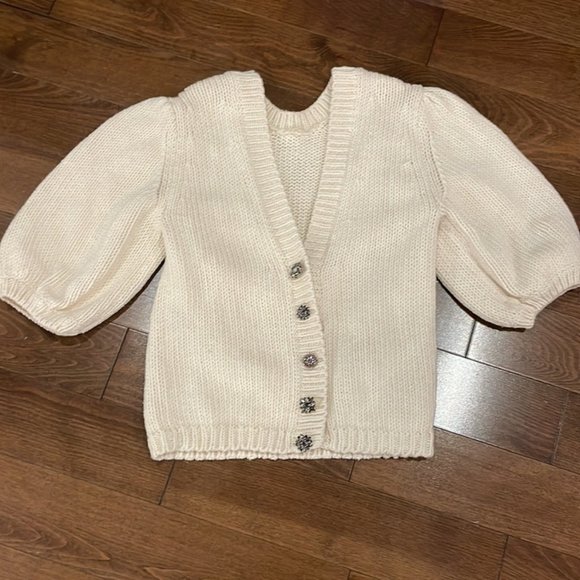 **SOLD** BA&SH Castille Reversible Sweater in Ecru - Picture 6 of 11